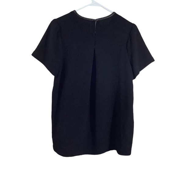 Madewell Leather-Trim Tailored Tee Career - Picture 2 of 4